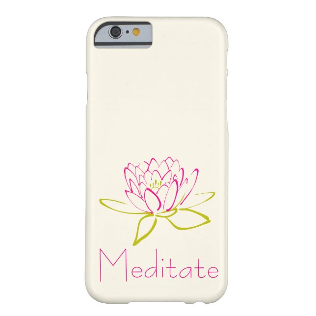 Meditate Lotus Flower / Water Lily Case-Mate iPhone Case (Back)