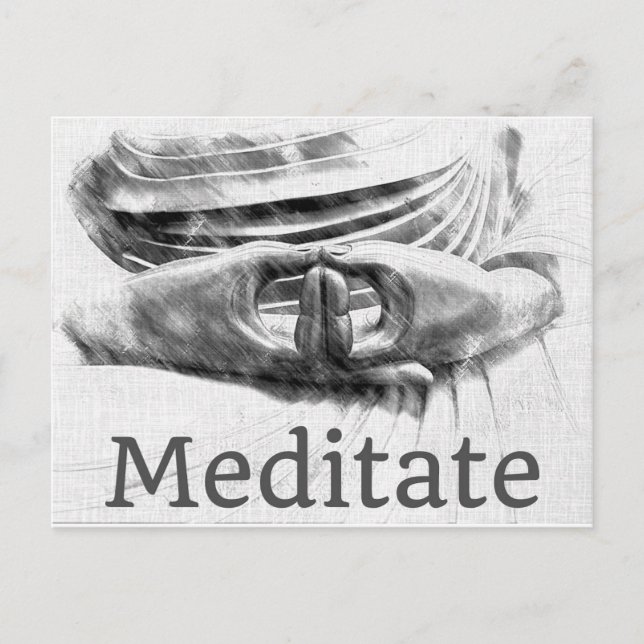 Meditate Postcard (Front)