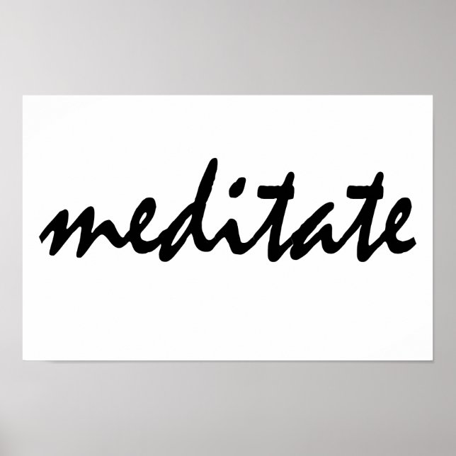 Meditate Poster (Front)