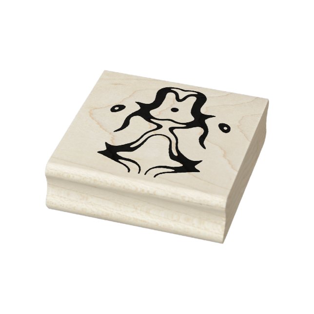 Meditating alien rubber stamp (Stamp)