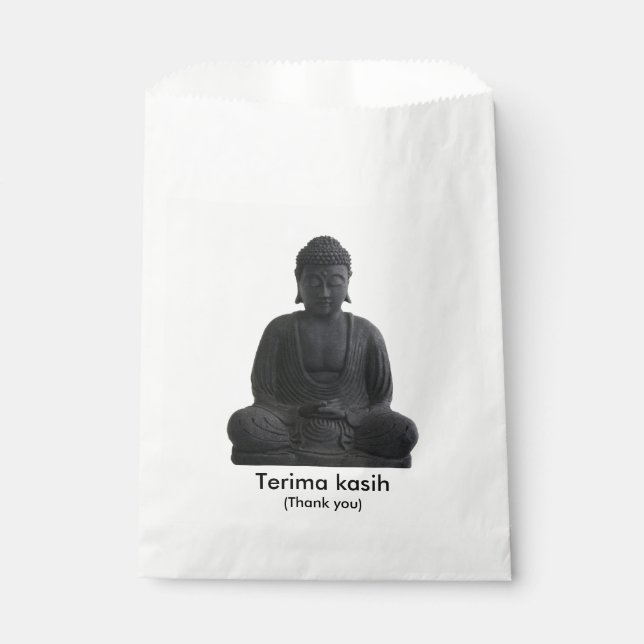 Meditating Buddha Favour Bag (Front)