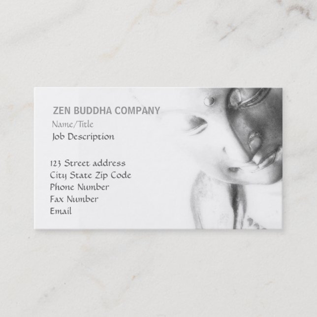 Meditating Buddha-Serenity Light Business Card (Front)