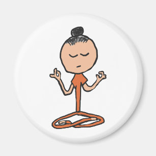 Meditating Buddhist Magnet