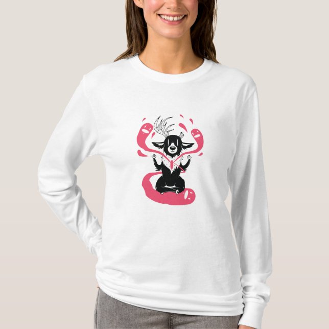 Meditating Deer T-Shirt (Front)
