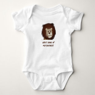 Meditating Lion Baby Bodysuit