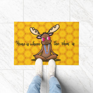 Meditating Moose KiniArt Doormat