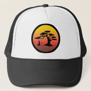 Meditating Samurai At Sunset - Hat