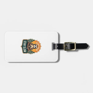 Meditating Sloth Vintage Relaxed Mind T-Shirt 2 Luggage Tag