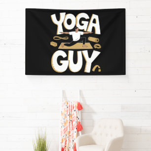 Meditating Stick Man Meditation Banner
