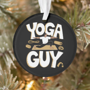 Meditating Stick Man Meditation Ornament