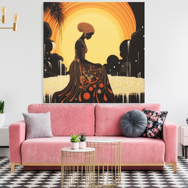 MEDITATION #3 CANVAS PRINT (Insitu(LivingRoom))