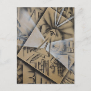 Meditation -Abstract by Gene Foltuz Mini Print Postcard