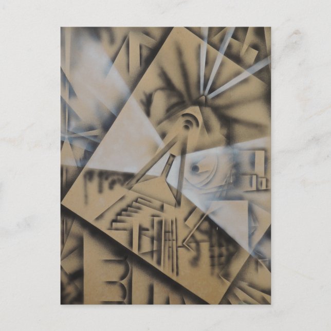 Meditation -Abstract by Gene Foltuz Mini Print Postcard (Front)