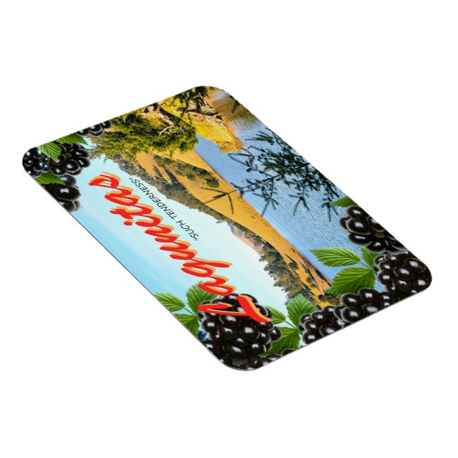 "Meditation at Lagunitas" Postcard-Inspired Magnet (Right Side)