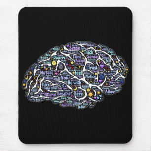 Meditation Body Inspirational Word Art    Mouse Pad