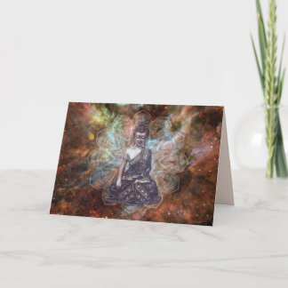 meditation buddha greeting card