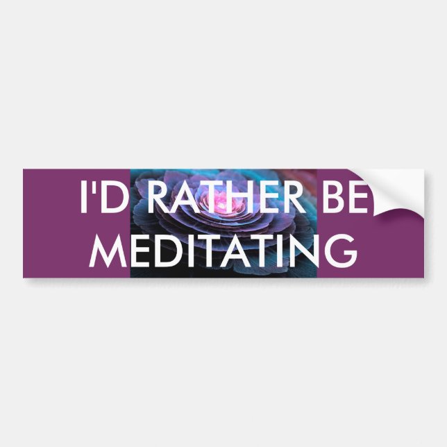 Meditation Bumper Sticker (Front)