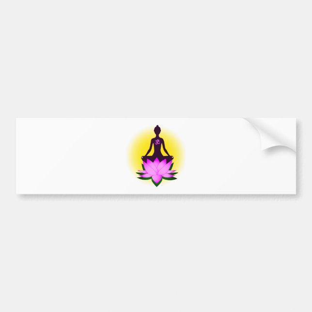 Meditation Bumper Sticker (Front)