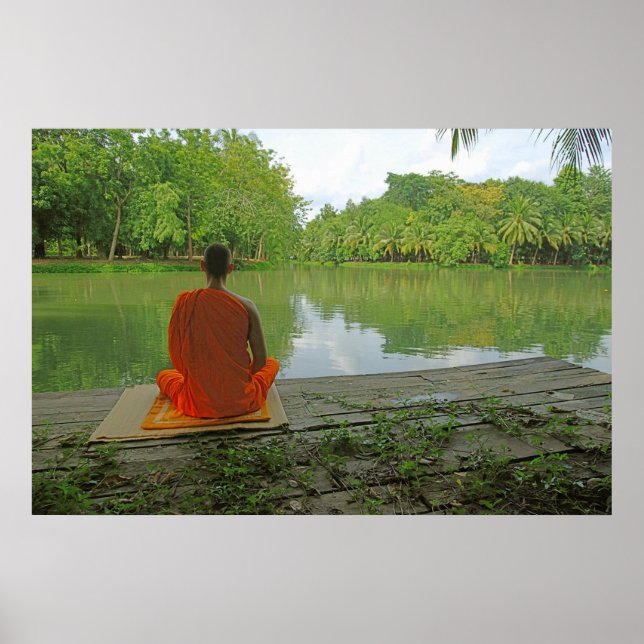 meditation by the lake poster (Front)