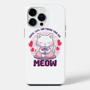 Meditation cat  - Kawaii cat  iPhone 14 Pro Max Case