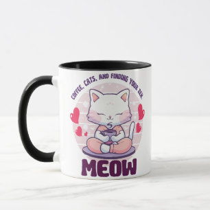 Meditation cat - Kawaii cat Mug