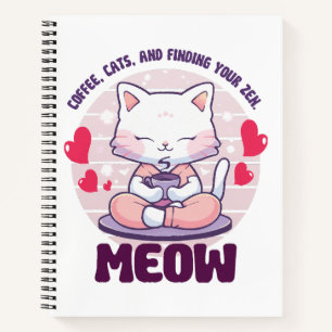 Meditation cat - Kawaii cat Notebook