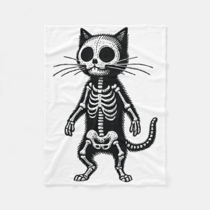 Meditation Cat Yoga Pose Relaxing Animal Fleece Blanket