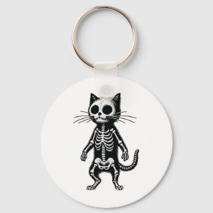 Meditation Cat Yoga Pose Relaxing Animal Keychain