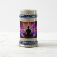 Meditation Chakra Stein Mug Spiritual Art