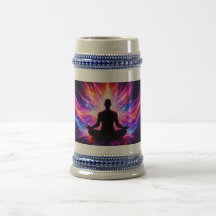 Meditation Chakra Stein Mug Spiritual Art