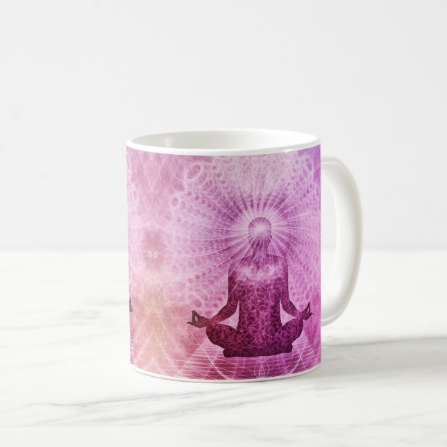 Méditation Chakra Zen Métaphysique Café Tasse Mug (Devant droit)