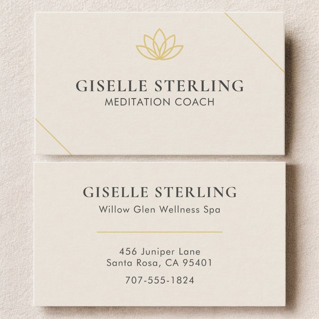 Meditation Coach Business Card (Creator Uploaded)