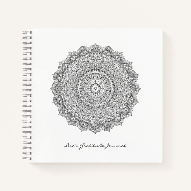 Méditation de Yoga Gratitude Mandala Journal (Devant)