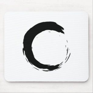 Meditation Enso Circle Mindfulness Buddha Buddhist Mouse Pad