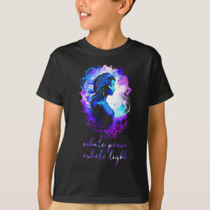 Meditation Esoteric Watercolour Inhale Peace Exhal T-Shirt