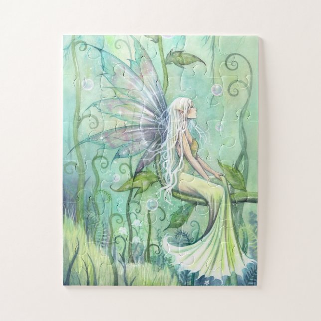 Meditation Fairy Fantasy Artwork by Molly Harrison Jigsaw Puzzle (Vertical)