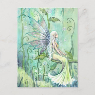 Meditation Fairy Illustration Art Postcard