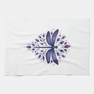 Meditation Fractal Geometry Spiritual Yoga Dragonf Kitchen Towel