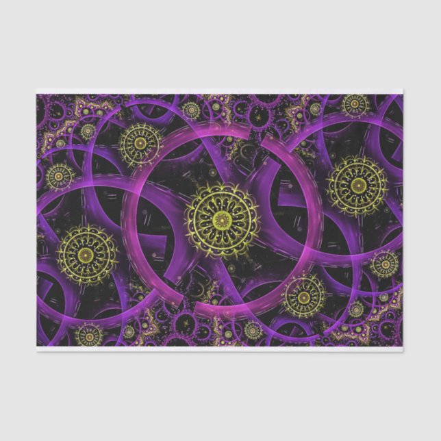 Meditation gold flower tissue paper (Front)