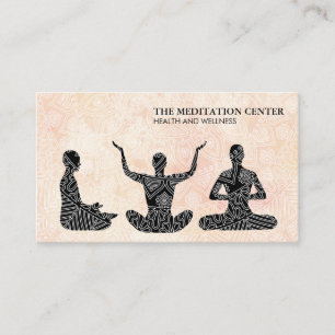 Meditation Health & Wellness Tribal Pattern II Business Card
