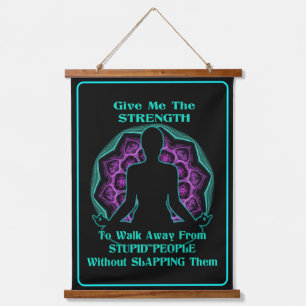 Meditation Humor Hanging Tapestry