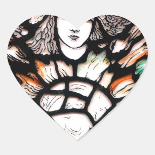 Meditation in Colours Heart Sticker