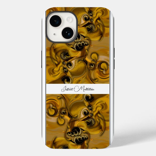 "Méditation instantanée", Coque Apple iPhone 14 (Verso)