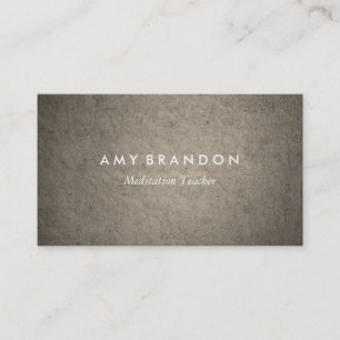 Meditation Instructor Business Card