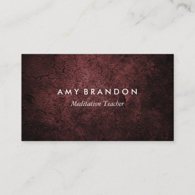 Meditation Instructor Business Card (Front)