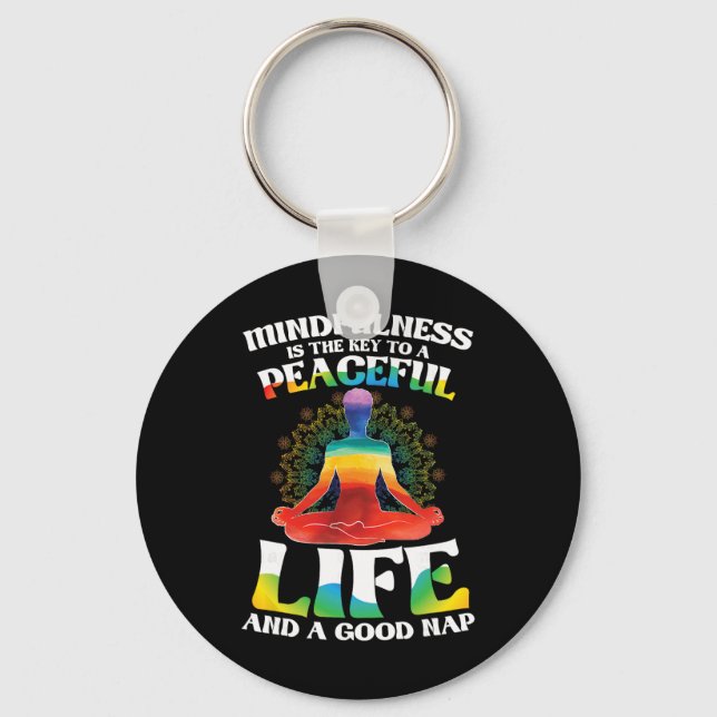 Meditation  keychain (Front)