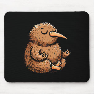 Meditation Kiwi Bird Yoga Pose Relaxing Animal  Mouse Pad