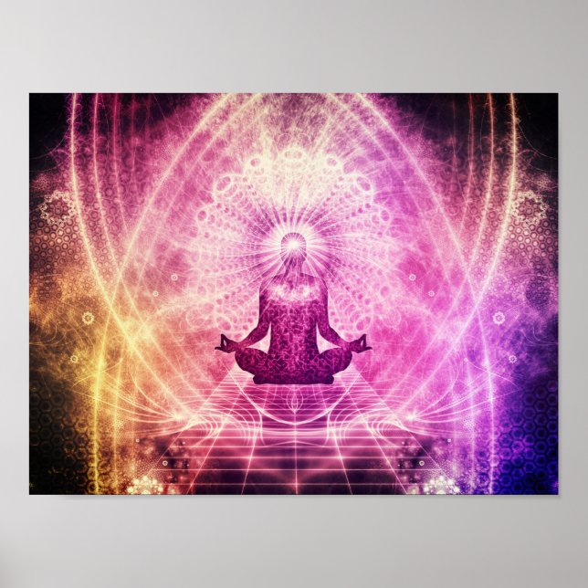 Meditation Law of Attraction Chakra Poster (Front)