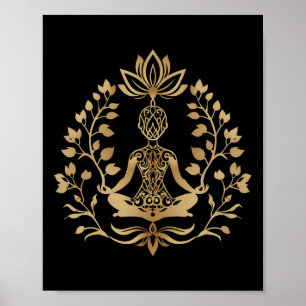 Meditation Life Tree Buddhist Yoga Spirituality Ze Poster