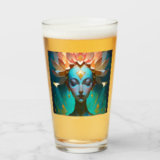MÉDITATION LOTUS DÉESSE SPIRITUELLE ART VERRE